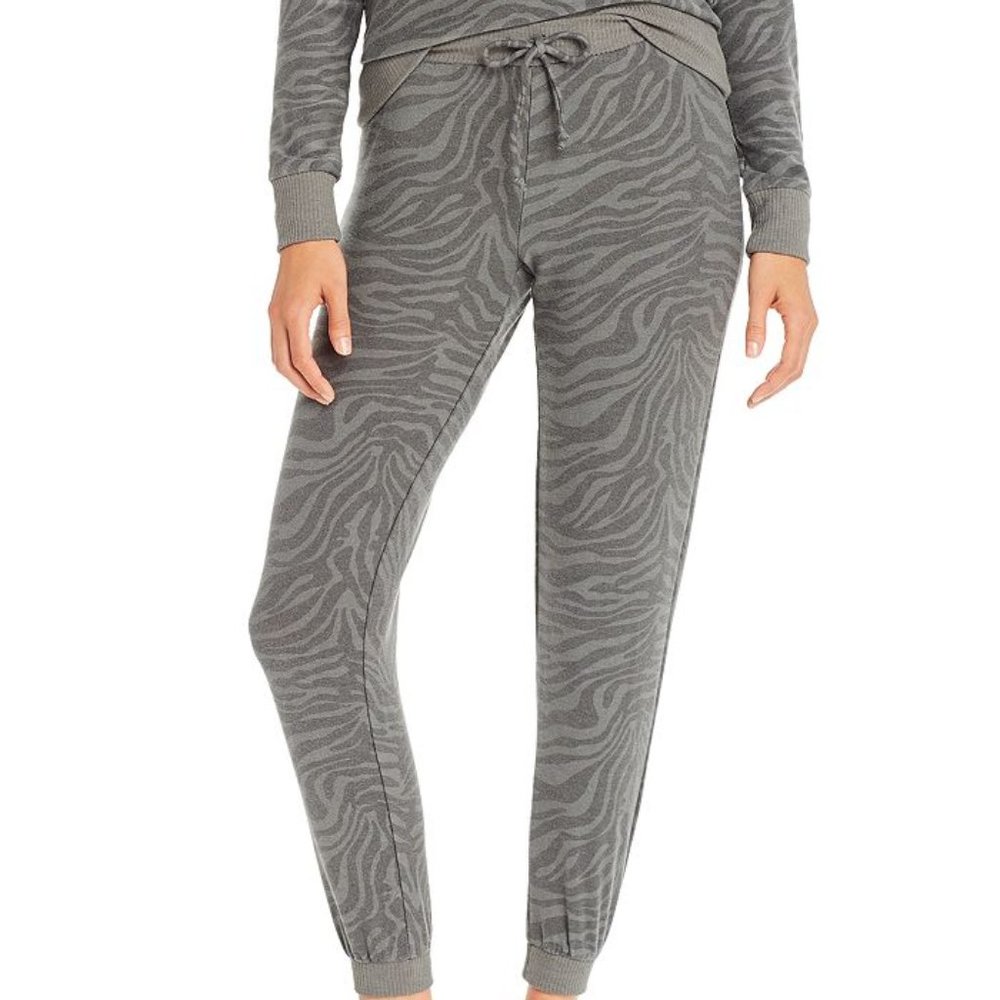 Chaser Zebra Print Drawstring Jogger Pant